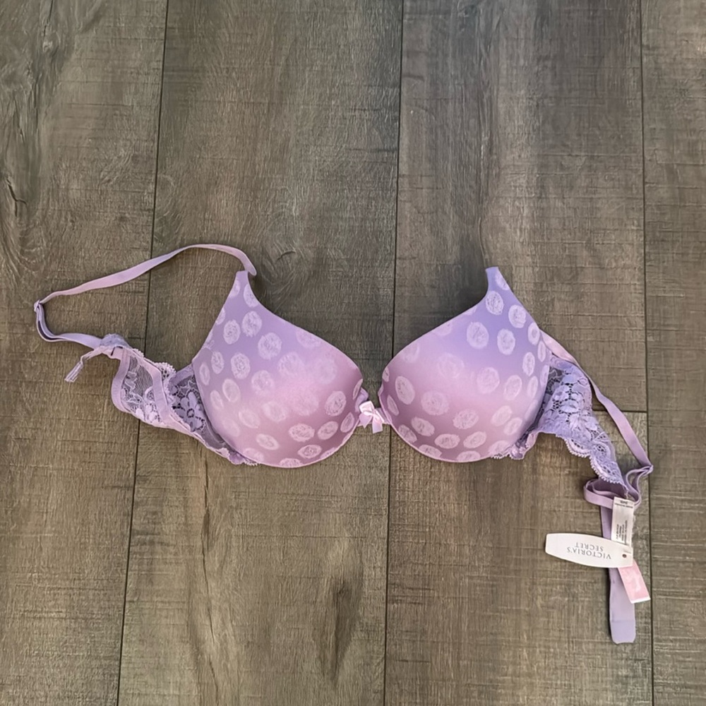 lilac Victoria’s Secret Angel push-up bra 34B BNWT